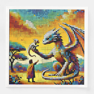 pixelated image of a dragon trainer servet