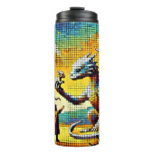 pixelated image of a dragon trainer thermosbeker (Voorkant)