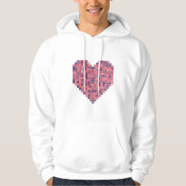 Pixelated Liefde Hoodie