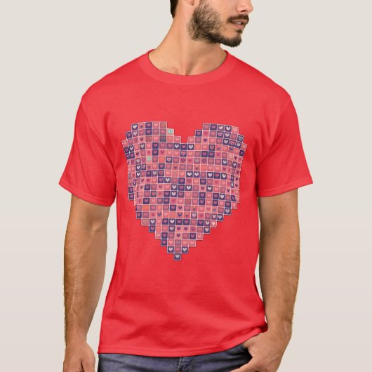 Pixelated Liefde T-shirt (Voorkant)