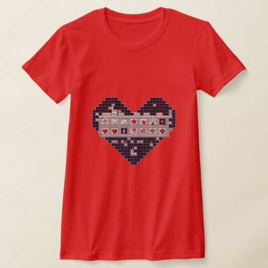 Pixelated Liefde T-shirt (Laagn)