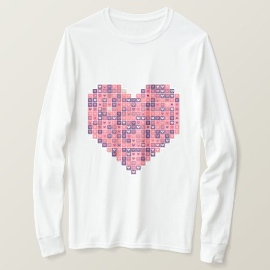 Pixelated Liefde T-shirt (Design voorkant)