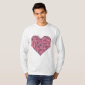 Pixelated Liefde T-shirt (Voorkant volledig)