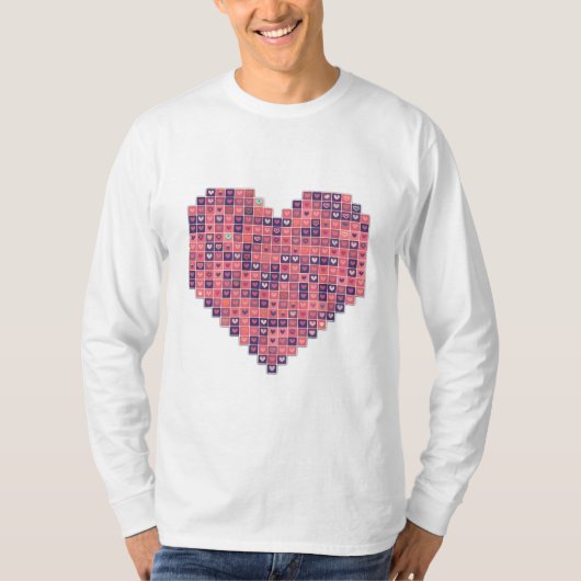 Pixelated Liefde T-shirt (Voorkant)