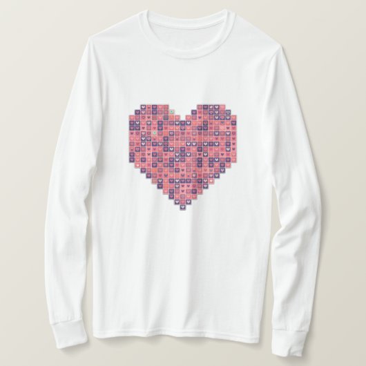 Pixelated Liefde T-shirt (Design voorkant)