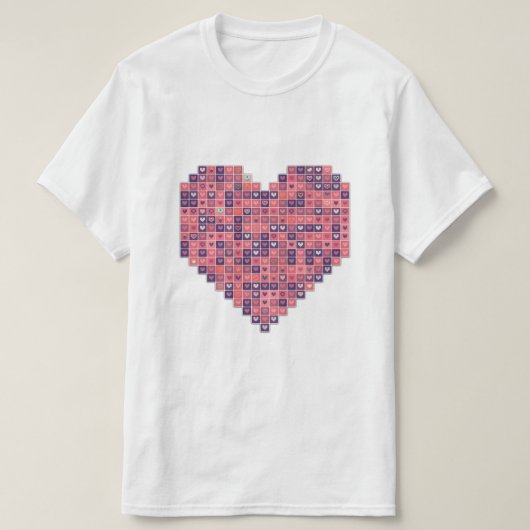 Pixelated Liefde T-shirt (Design voorkant)