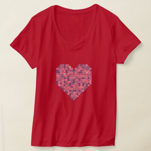 Pixelated Liefde T-shirt (Laagn)