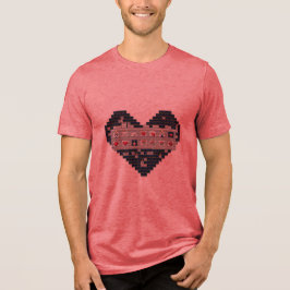 Pixelated Liefde Tri-Blend Shirt