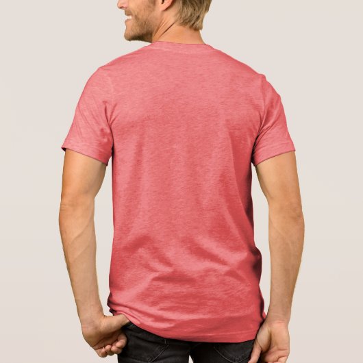 Pixelated Liefde Tri-Blend Shirt (Achterkant)