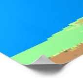 Pixelated Map of the World Poster (Hoek)