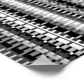 Pixelated Mathematical Pattern  Poster (Hoek)