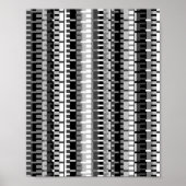 Pixelated Mathematical Pattern  Poster (Voorkant)