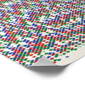 Pixelated Mathematical Pattern  Poster (Hoek)