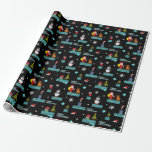 Pixelated Merry Christmas Pattern - Retro Design Cadeaupapier<br><div class="desc">Breng een nostalgisch tintje aan uw vakantieseizoen met dit gepixelde "Merry Christmas" -patroon. Met Santa, sneeuwpoppen en vakantie-iconen in een retro pixel art-stijl, is dit ontwerp perfect voor gamers of iedereen die van een throwback-vibe houdt. Verkrijgbaar op een verscheidenheid aan Zazzle-producten zoals inpakpapier, T-shirts en mokken, het is een geweldige...</div>