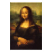 Pixelated Mona Lisa 2 Foto Afdruk (Voorkant)