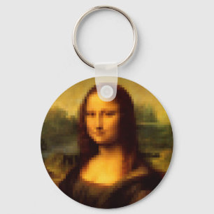 Pixelated Mona Lisa Sleutelhanger