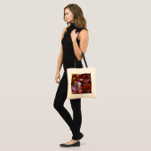 Pixelated Pattern - Bruin Tote Bag (Voorkant (model))