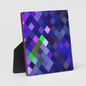 Pixelated Pattern - Indigo Fotoplaat (Voorkant)