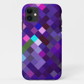Pixelated Pattern — Paars Case-Mate iPhone Case (Achterkant)