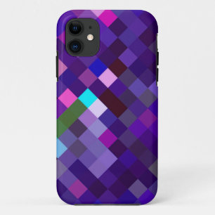 Pixelated Pattern — Paars Case-Mate iPhone Case