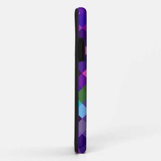 Pixelated Pattern — Paars Case-Mate iPhone Case (Achterkant/rechts)