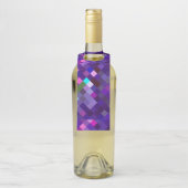 Pixelated Pattern — Paars Flessenhanger (Op fles)
