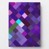 Pixelated Pattern — Paars Fotoplaat (voorkant)