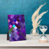 Pixelated Pattern — Paars Fotoplaat (Zijkant)