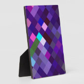 Pixelated Pattern — Paars Fotoplaat (Zijkant)