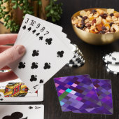 Pixelated Pattern — Paars Pokerkaarten (Insitu)