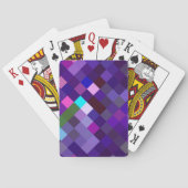 Pixelated Pattern — Paars Pokerkaarten (Achterkant)