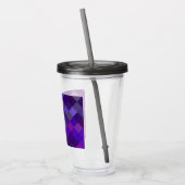 Pixelated Pattern - Purple Acryl Drinkbeker (Links)