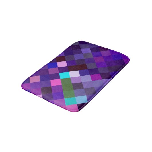 Pixelated Pattern - Purple Badmat (Gekanteld)