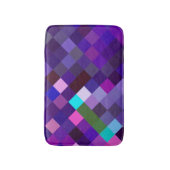 Pixelated Pattern - Purple Badmat (Voorkant Verticaal)