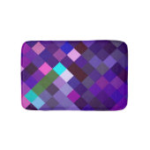 Pixelated Pattern - Purple Badmat (Voorkant)