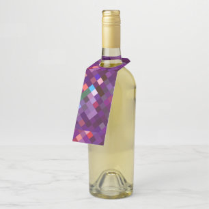 Pixelated Pattern - Roze Flessenhanger