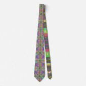 Pixelated Patterned Beyond Colors Of The Rainbow Stropdas (Voorkant)