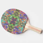 Pixelated Patterned Beyond Colors Of The Rainbow Tafeltennisbatje (Zijkant)