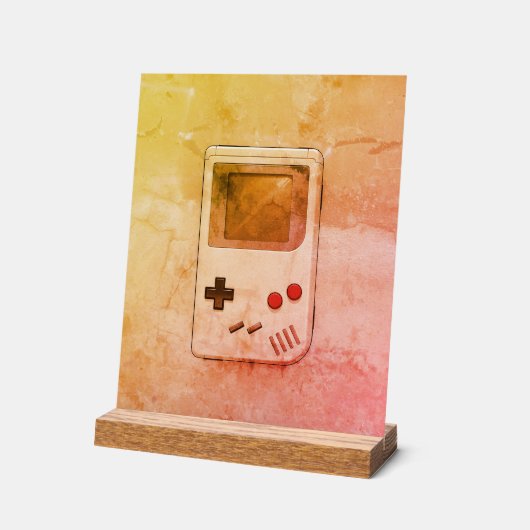 Pixelated Playground: The Game Boy Tribute Acryl Bord (Hoek)