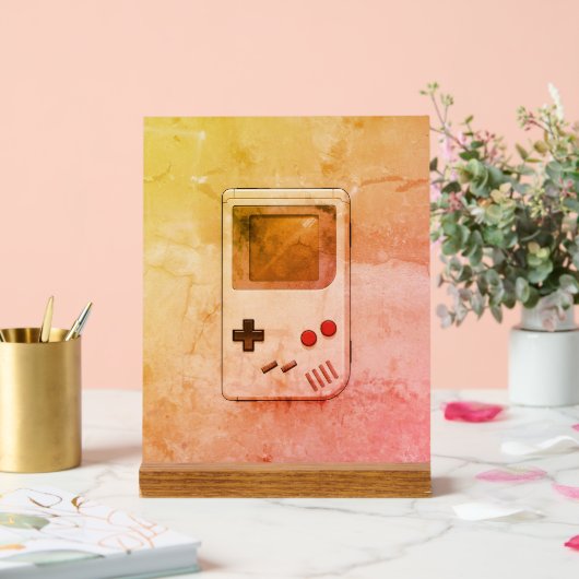 Pixelated Playground: The Game Boy Tribute Acryl Bord (Huwelijk)