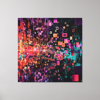 Pixelated Portal Canvas Afdruk