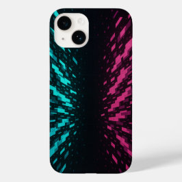 Pixelated Reality iPhone Case – Neon Cyber Art
