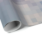 Pixelated Roze en Blauwe Wolk Verpakkende Document Cadeaupapier (Rol Hoek)