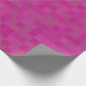 Pixelated roze fuchsia mozaïek inpakpapier (Hoek)