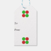 Pixelated Snoep Stippen Gift Label Cadeaulabel (Voorkant)