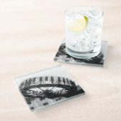 Pixelated Spinny Ride Glass onderzetter (Schuin)