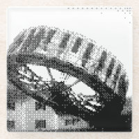 Pixelated Spinny Ride Glass onderzetter