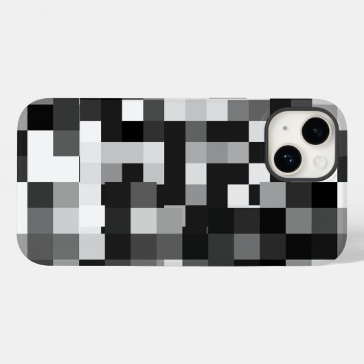 Pixelated vervagingspatroon Case-Mate iPhone case (Achterkant (horizontaal))