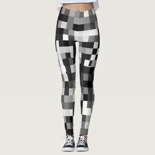 Pixelated vervagingspatroon leggings (Voorkant)