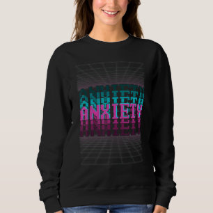 Pixelated Warp Angst Glitch Retro Vaporwave Trui